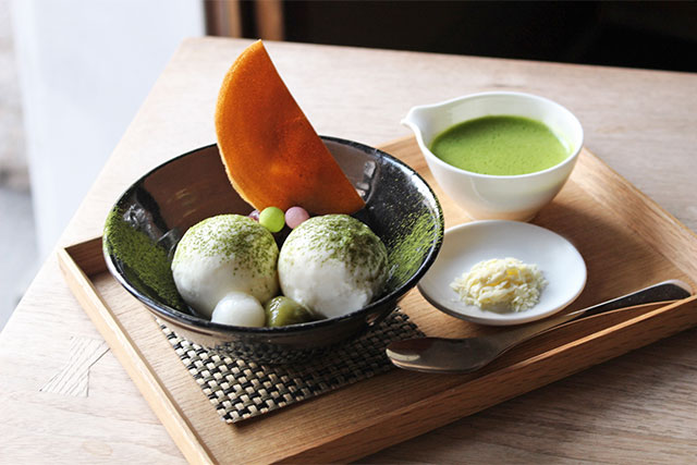 濃茶のアフォガート